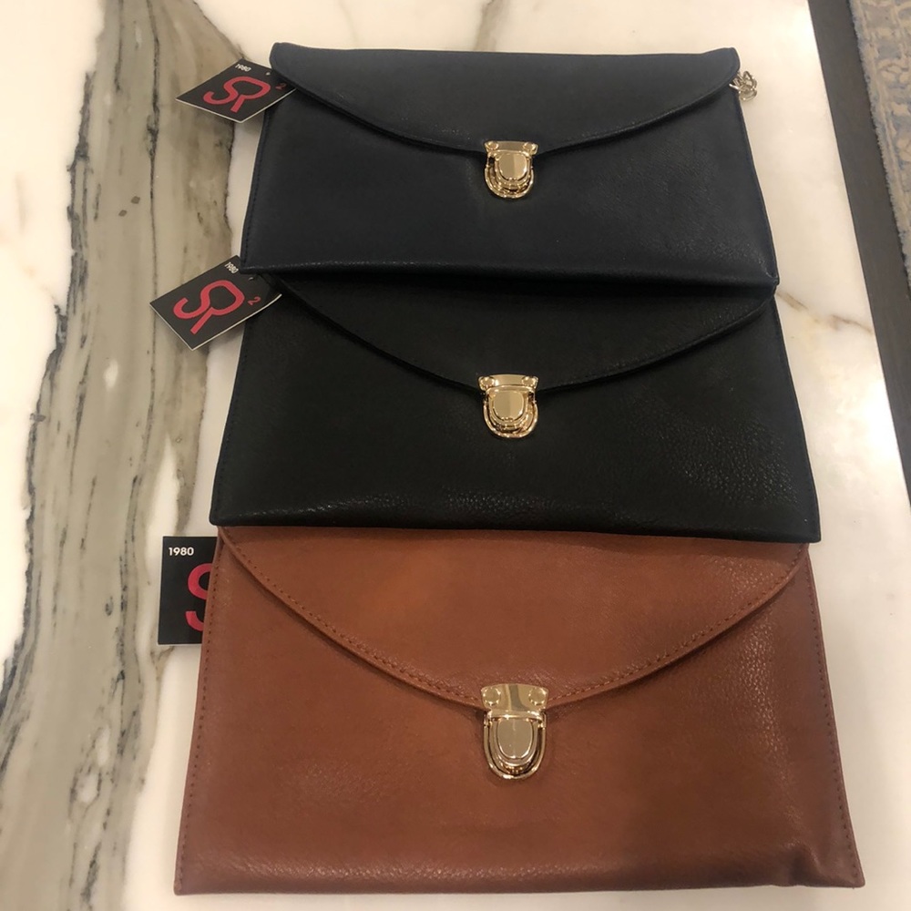 Sondra Roberts Perfect Envelope Clutch in Black,Navy or Luggage-Boutique